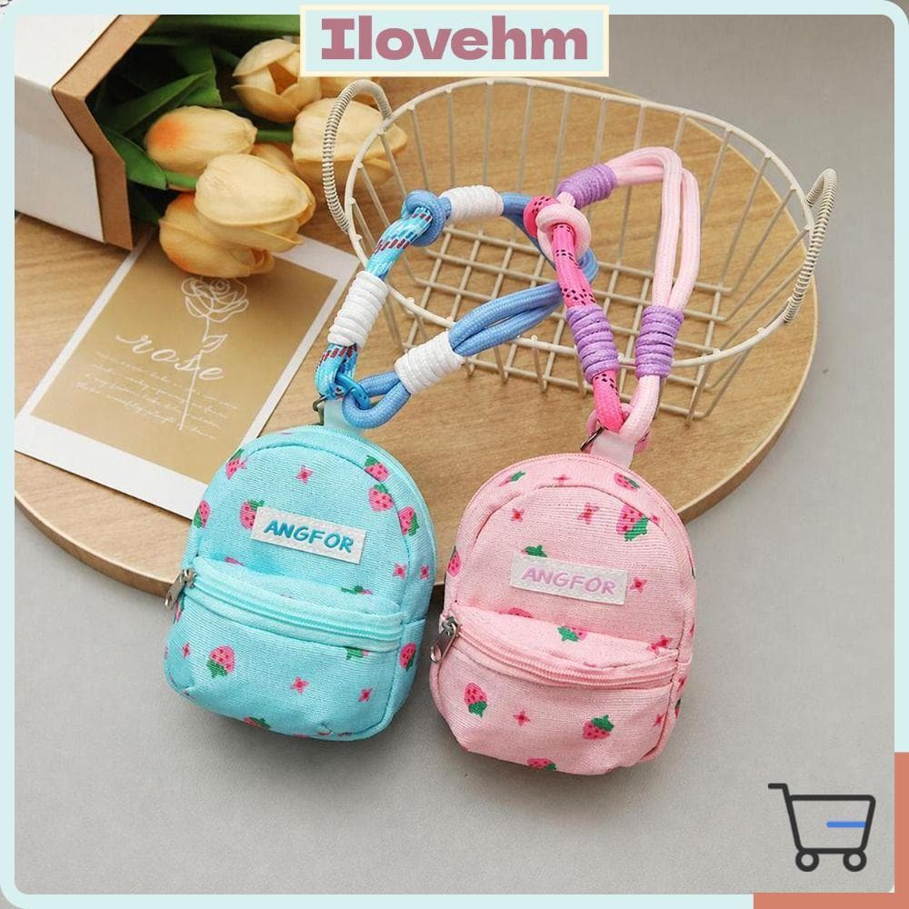LUCKY-ILOVEHM Mini Bolsa Crossbody , Pingente De Moedas Anti-Perda Com Estampa Floral , Design Pendente