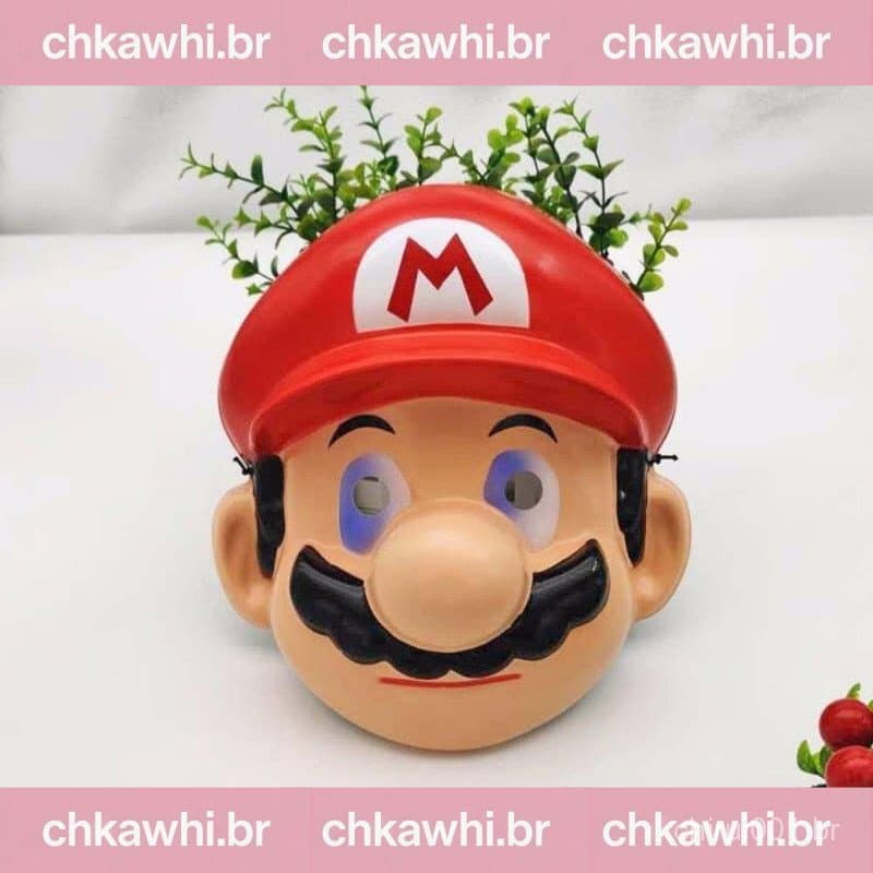 HILARIO Cosplay Máscara Festa De Aniversário Anime Headwear Mario Luigi Super Bros