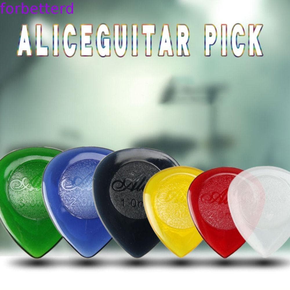 10 Peças Palhetas De Guitarra , Cor Aleatória Para Acústica , Palheta Em Forma De Gota Mista De Espessura