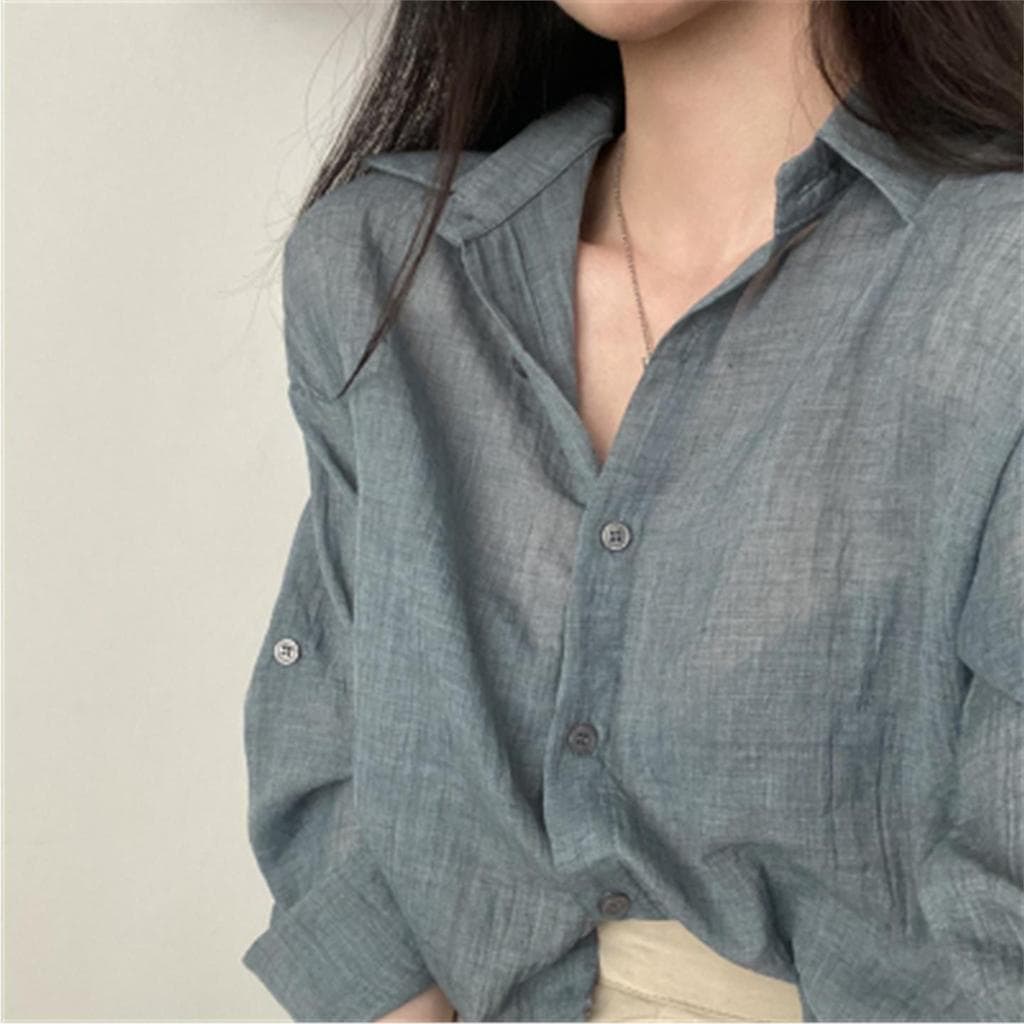 Desconto de marca Roupas femininas contador comércio exterior primavera outono coreano ins simples lapela de peito único