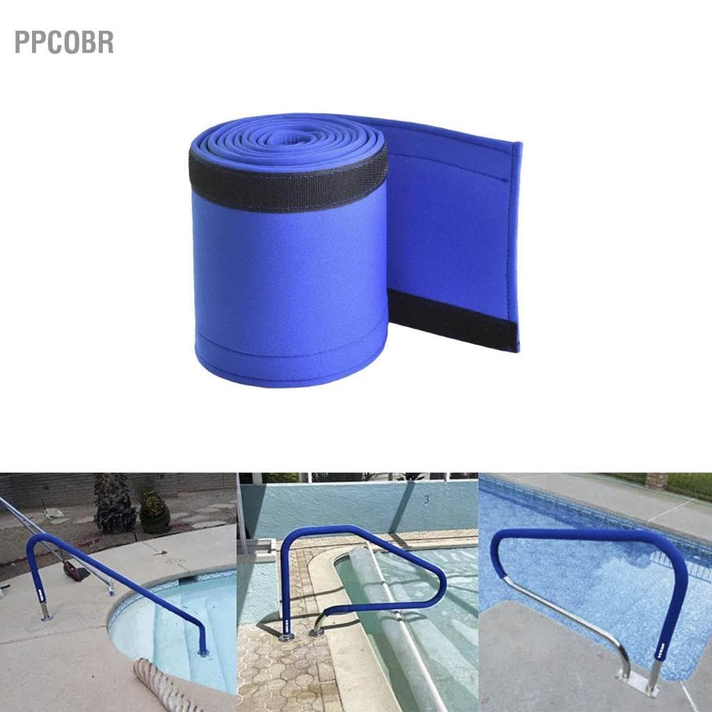 Ppcobr Cobertura para corrimão de piscina 70,9 x 6,9 pol. Corrimão de mão de neoprene para deslizamento de segurança