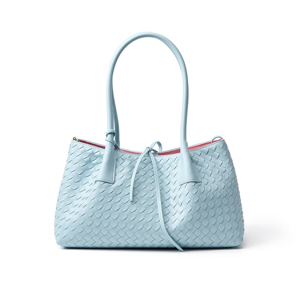 Bolsa De Couro Commuter high-end Ombro Grande Capacidade Feminina Verão Férias Vento Saco Tecido À Mão