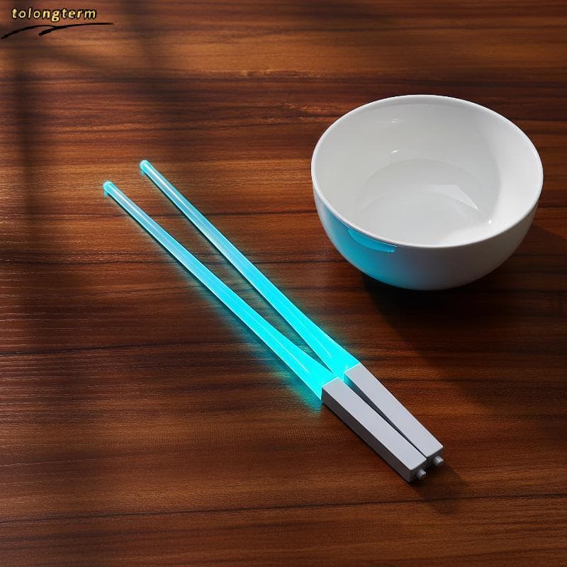 1 Par De Sabre De Luz LED Costeletas Brilhantes Destacáveis Laváveis Para Presente De Festa De Reunião De Amigos