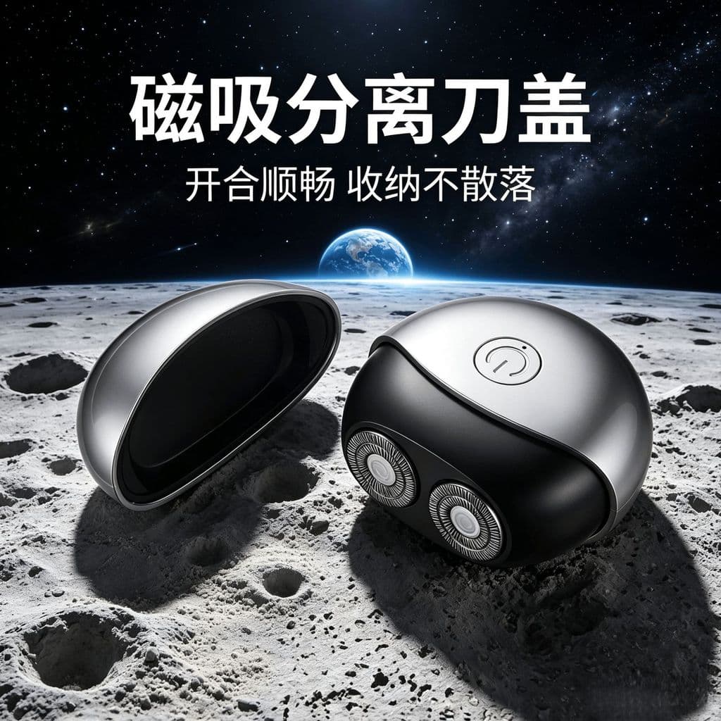 barbeador eletrico masculino Cross-Border pequeno redondo UFO barbeador elétrico carregamento USB portátil barbeador mas