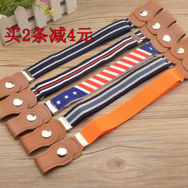 Crianças crianças calças cintos cintos de bebê elástico elástico cintos Anti-calças botões de pressão crianças masculino