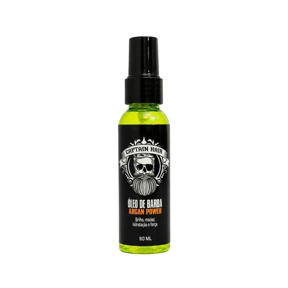 Kit Completo de Barba Captain Hair – Óleo, Balm, Shampoo 2 em 1 e Shaving Gel
