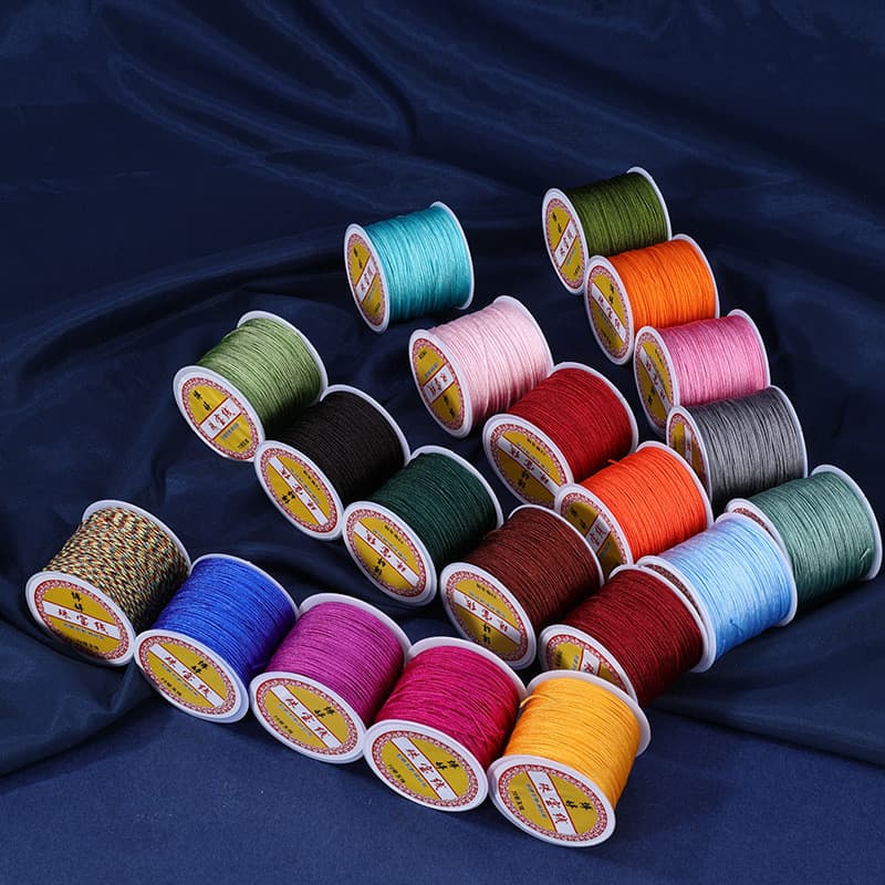 NÃO. 72 fio de jade diy Material de linha trançada à mão corda trançada corda vermelha trançada corda de mão pulseira co