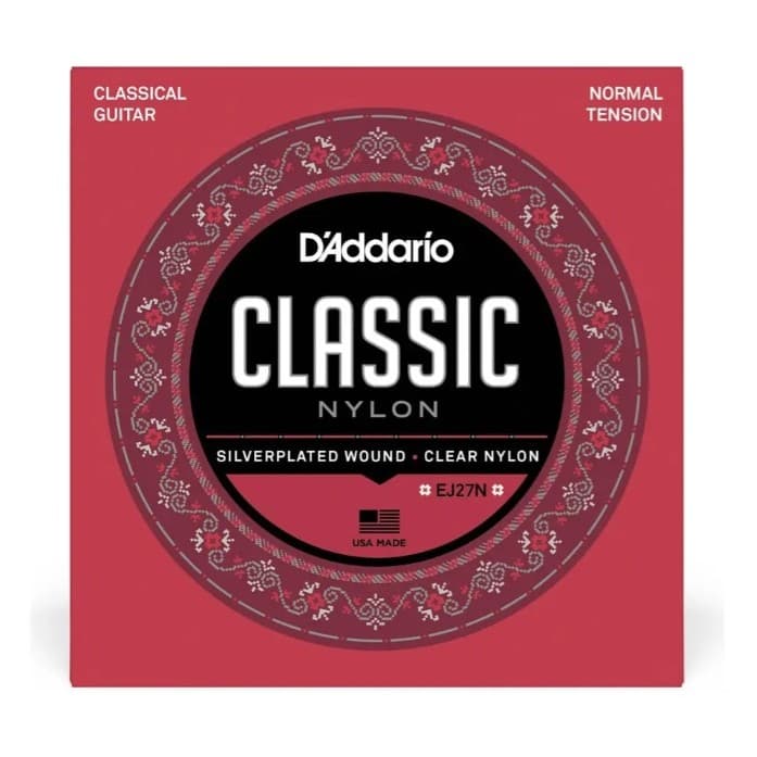 Encordoamento Corda Violão Nylon D'addario Classic Ej27n