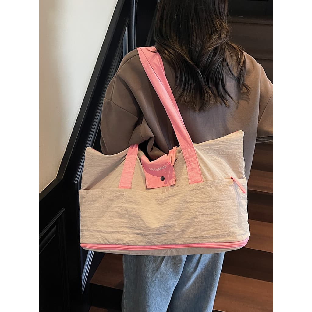 Bolsa de maternidade para maternidade, grande capacidade, extensível, leve, à prova d'água, bolsa de armazenamento, pode