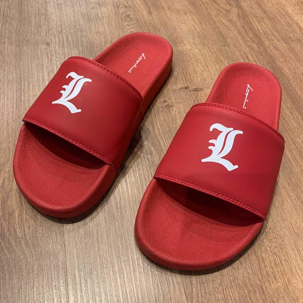 Chinelo Slide Longuinni L Basic Vermelho