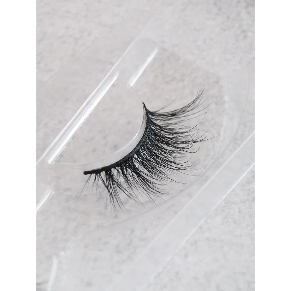 Europeu americano meio sangue maquiagem kylie vison cabelo 3D cílios postiços meia seção olho cauda alongamento encantad