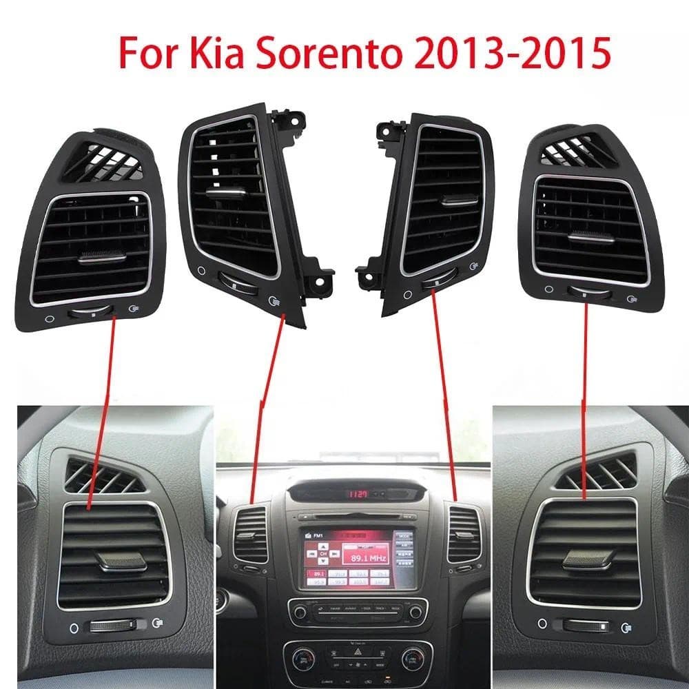Para Kia Sorento 2013-2015 Saída De Ventilação De Ar Condicionado Instalação Fresco Montagem Painel Grade