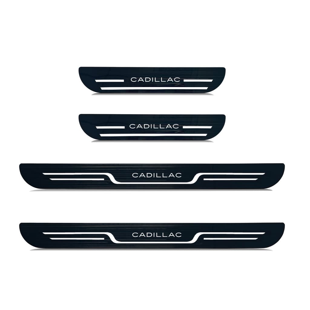 Aço Inoxidável Guarnição de Soleira Proteção de Porta de Carro para Cadillac Vistiq EV, Conjunto de 4 peças