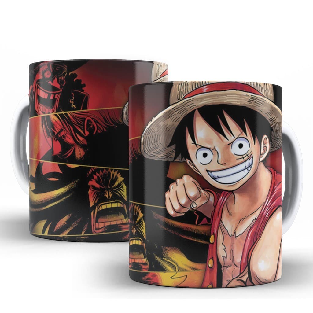 Caneca Anime - One Piece W16 - Luffy VS Yonkous