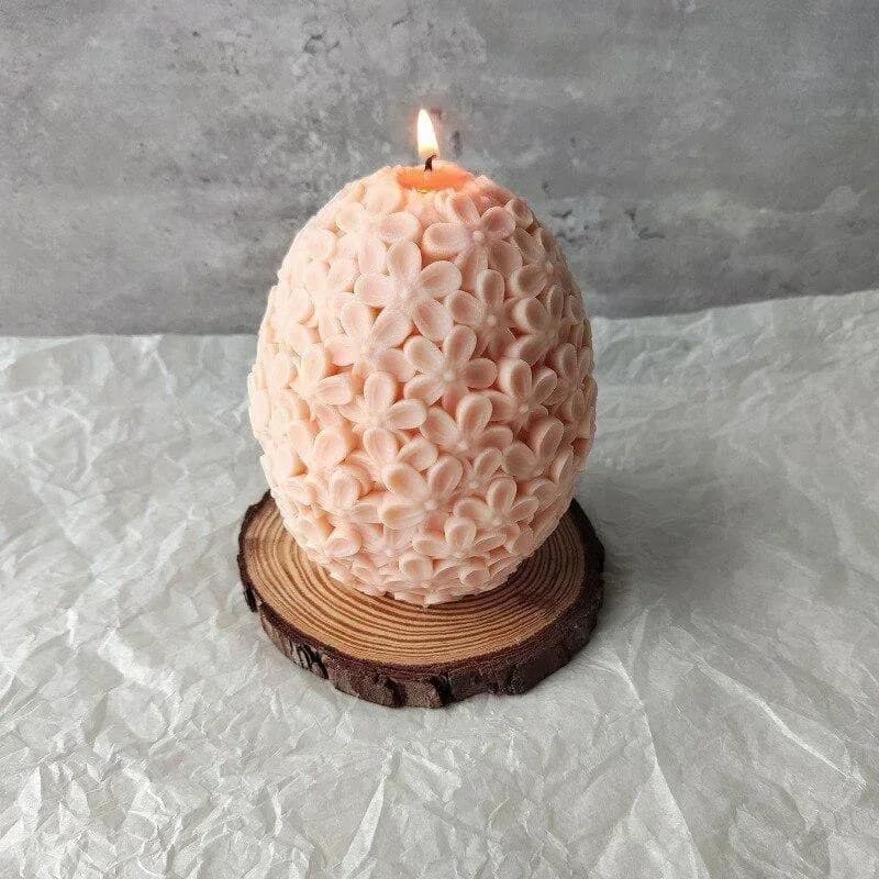 Moda DIY Silicone Vela Molde Flor Ovo Bola Forma Perfumado De Cera Artesanal Resina Sabão Artesanato Moldes Acessórios S