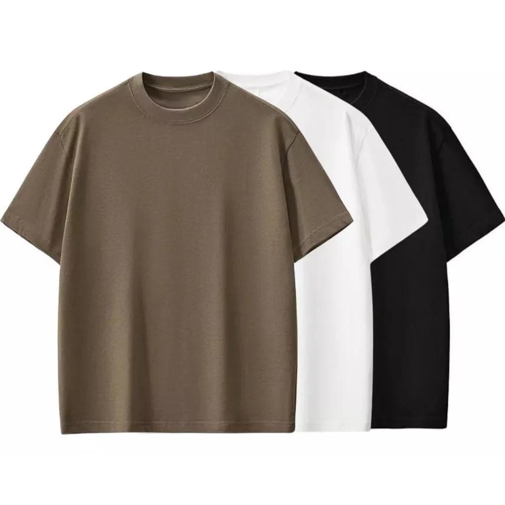 Kit 3 Camiseta Oversized P ao G3 Masculina StreetWear Estilo de Rua Básica Trevix!