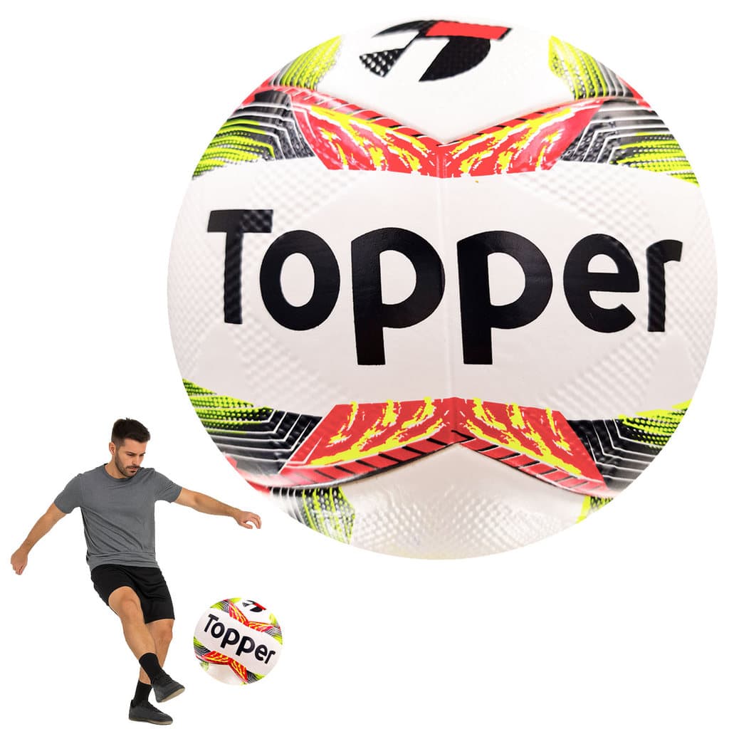 Bola Campo Slick 24 Futebol Jogo Treino Resistente Atividade
