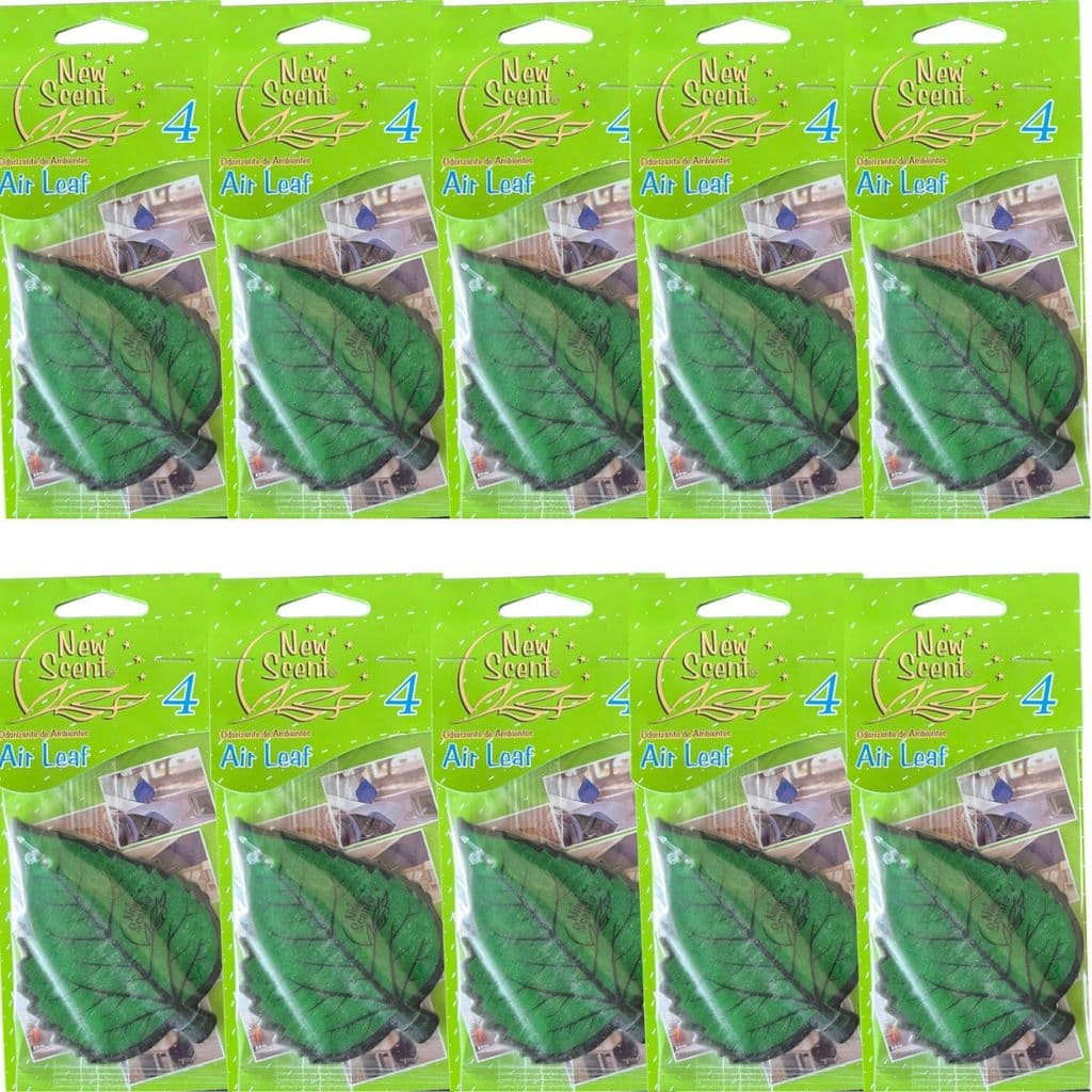 Kit 10 Folha POLO Aromatizantes Cheirinho Carro e Ambiente Air Leaf New Scent