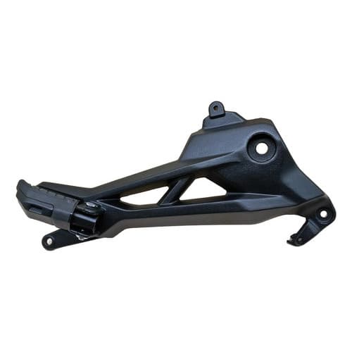 BACALHAU SUPORTE PEDALEIRA MEGA MOTO TITAN FAN 160 PRETO C/ PED PRETA (LADO DIREITO)  FREIO SIMPLES