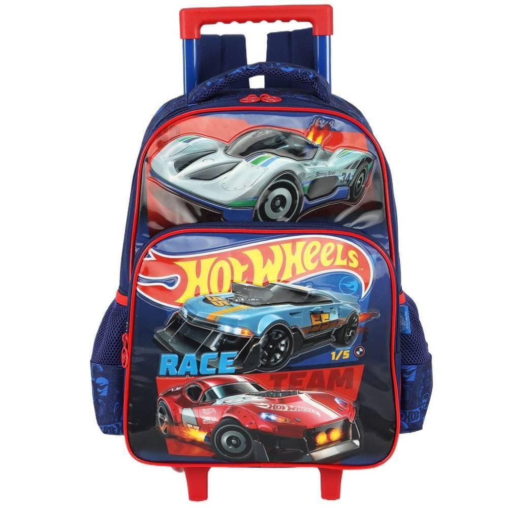 Mochila de Rodinha e Costas Hot Wheels Race Team Luxcel