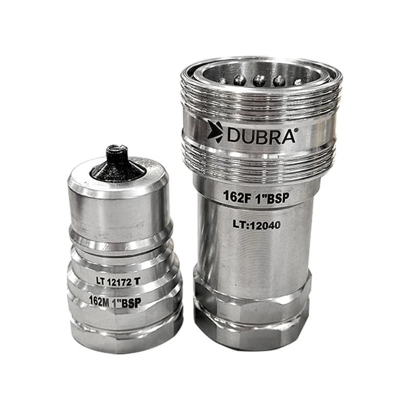 Conjunto Engate Rápido 1'' BSP Hidráulico Caçamba Basculante Dubra