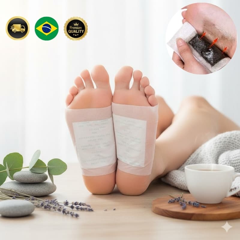 Almofada Detox para os Pés | Alívio do Estresse, Relaxante e Desintoxicante Natural