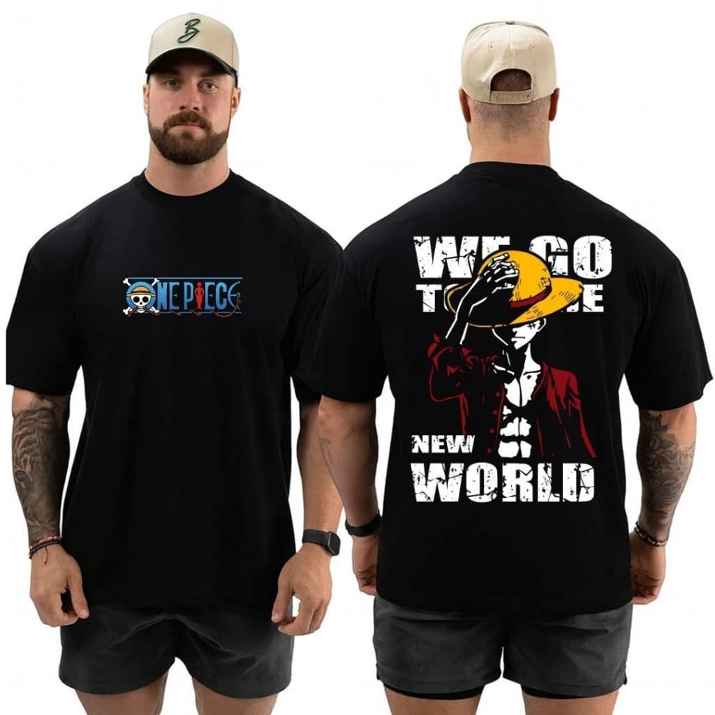 Camiseta Oversized One Piece Malha Premium Algodão New World Streetwear Envio Imediato