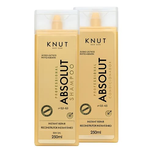 Kit Shampoo Condicionador Knut Absolut Reconstrução Capilar