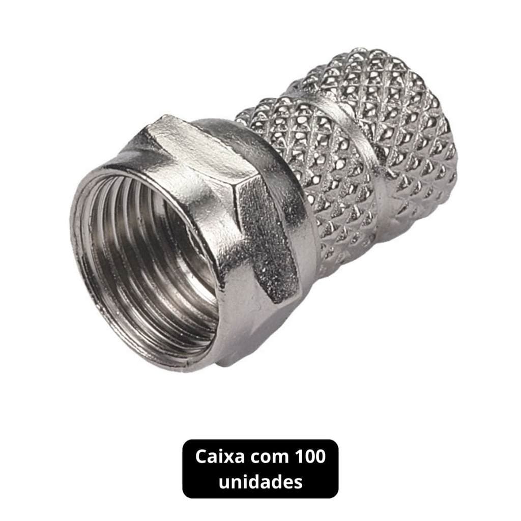 Conector F Rosca Rg 6 Storm 100 Unidades