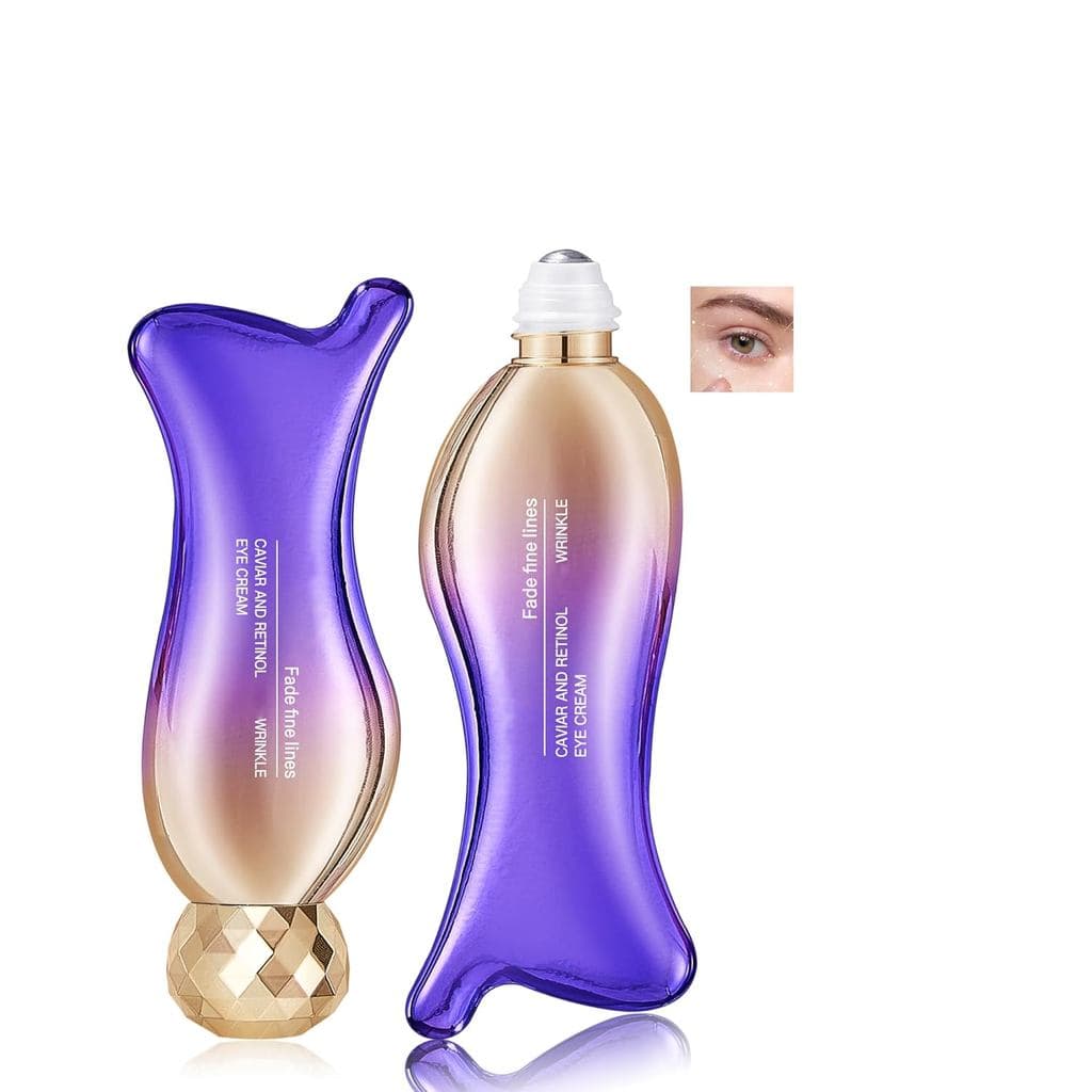 Creme para Olhos com Caviar e Retinol para Rugas, 360 °   Creme de Massagem para a Área dos Olhos, Sérum Facial e para o