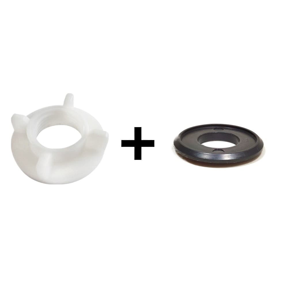 Kit Porca + Arruela 1/2" para Fixação de Torneira de Bancada