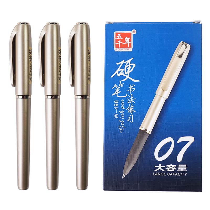 Cinco milênio grande capacidade 0.7mm caneta Gel bala estudante caneta dura caligrafia prática assinatura caneta negócio
