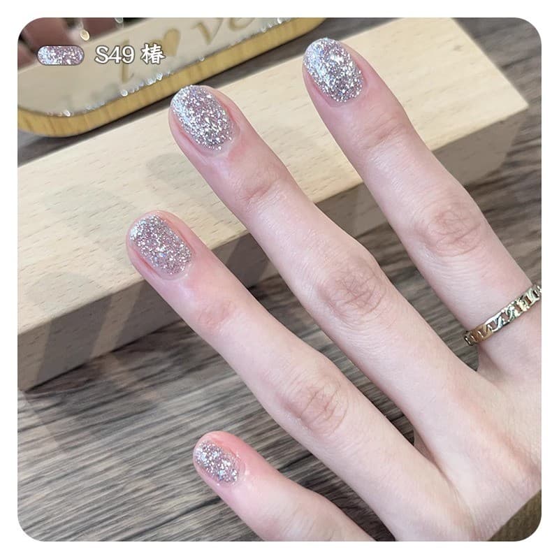 Esmalte prateado brilhante à água 2026 Novo estilo sem cozimento de secagem rápida de longa duração feminino rasgável pr