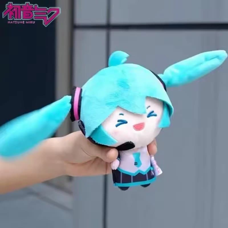 Brinquedo de pelúcia JAMXUN Hatsune Miku, com duas rabichos rotativas, chaveiro para bolsa, decoração, boneca modelo K6Q