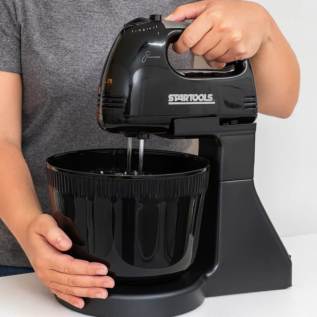 Batedeira Elétrica Misturador Massa Bolo Chantilly Cremes Confeitaria Receita Mexedor
