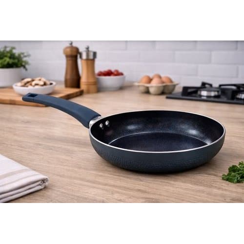 Frigideira Ceramica Antiaderente 20cm Alumínio Azul Resistente Facil Limpeza