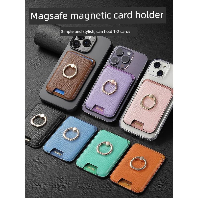 carteira magsafe Adequado para Apple 16promax Capa de telefone Magsafe Porta-cartões magnético Porta-cartões inserível P