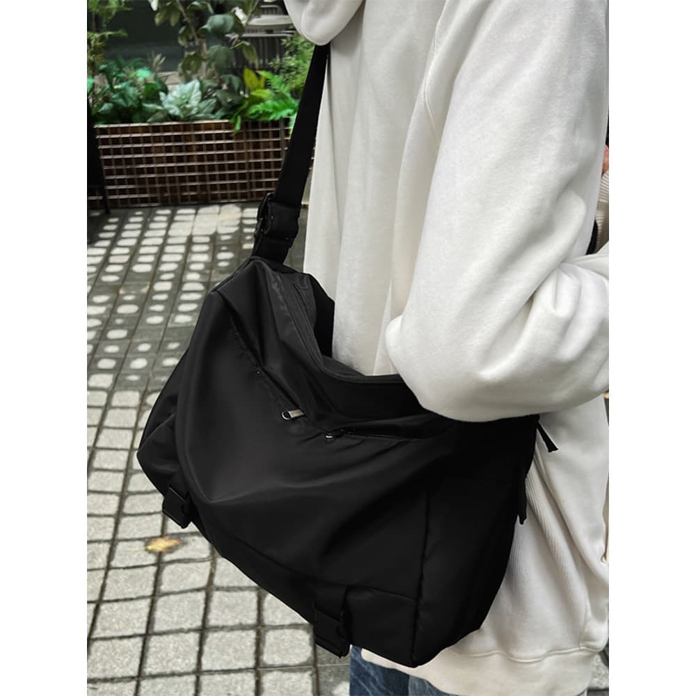 Street Wear simples grande capacidade saco do mensageiro masculino ins lazer esportes Fitness mochila estudantes univers