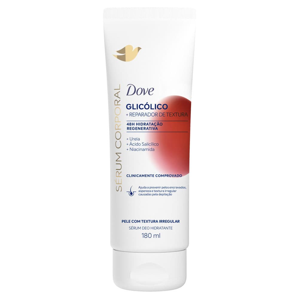 Sérum Corporal Deo Hidratante Dove Glicólico Reparador de Textura Pele com Textura Irregular 180ml