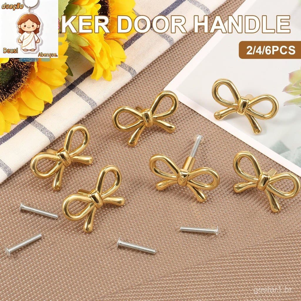 2/4/6 Pçs Ouro Arco Forma Armário Cômoda Puxa Requintado Puxar Alças Gaveta Botão Para Casa SHOPSKC6906