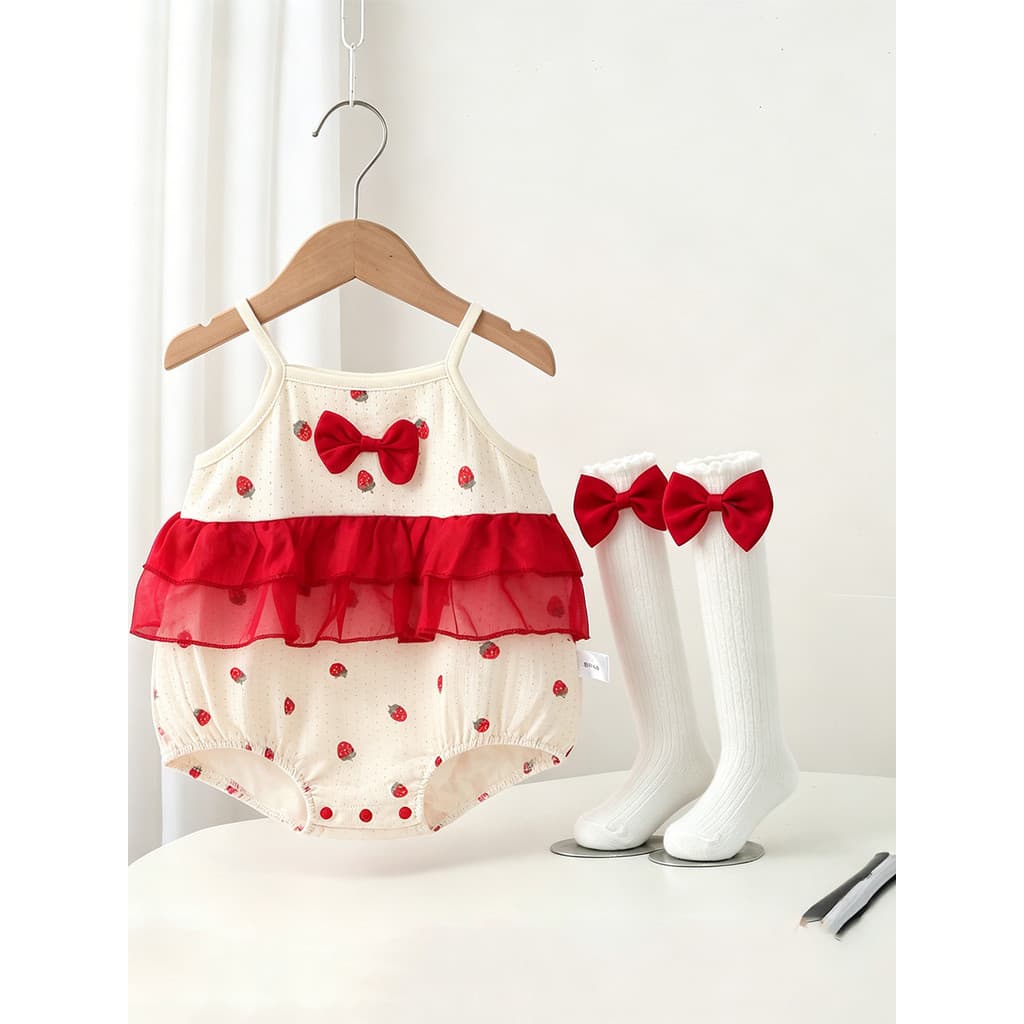 Sling bebê macacão verão bebê macacão classe a macio respirável bebê menina triângulo macacão verão moda elegante