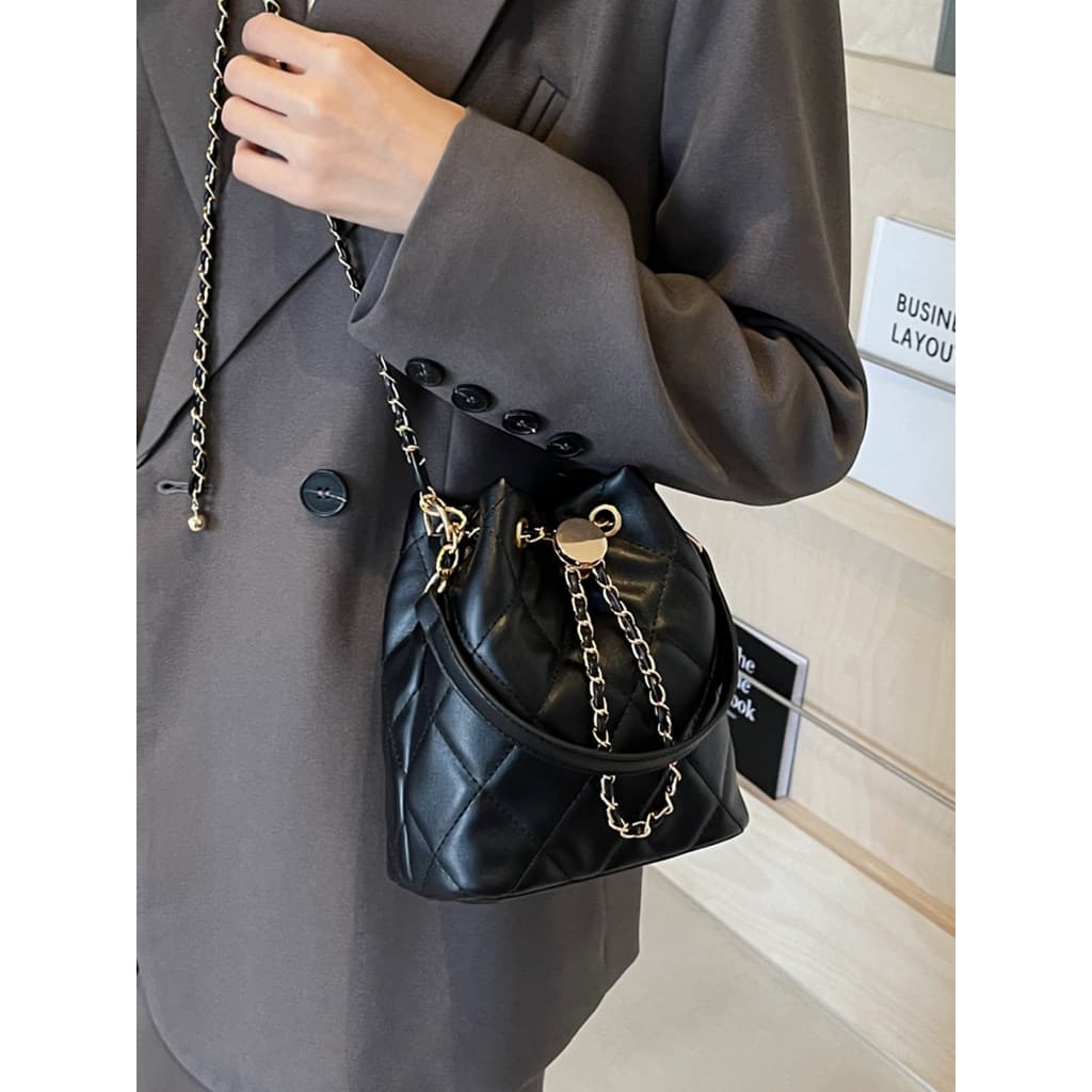 bolsa transversal feminino bolsa feminina High-End textura moda diamante corrente pequena bolsa feminina 2026 outono nov