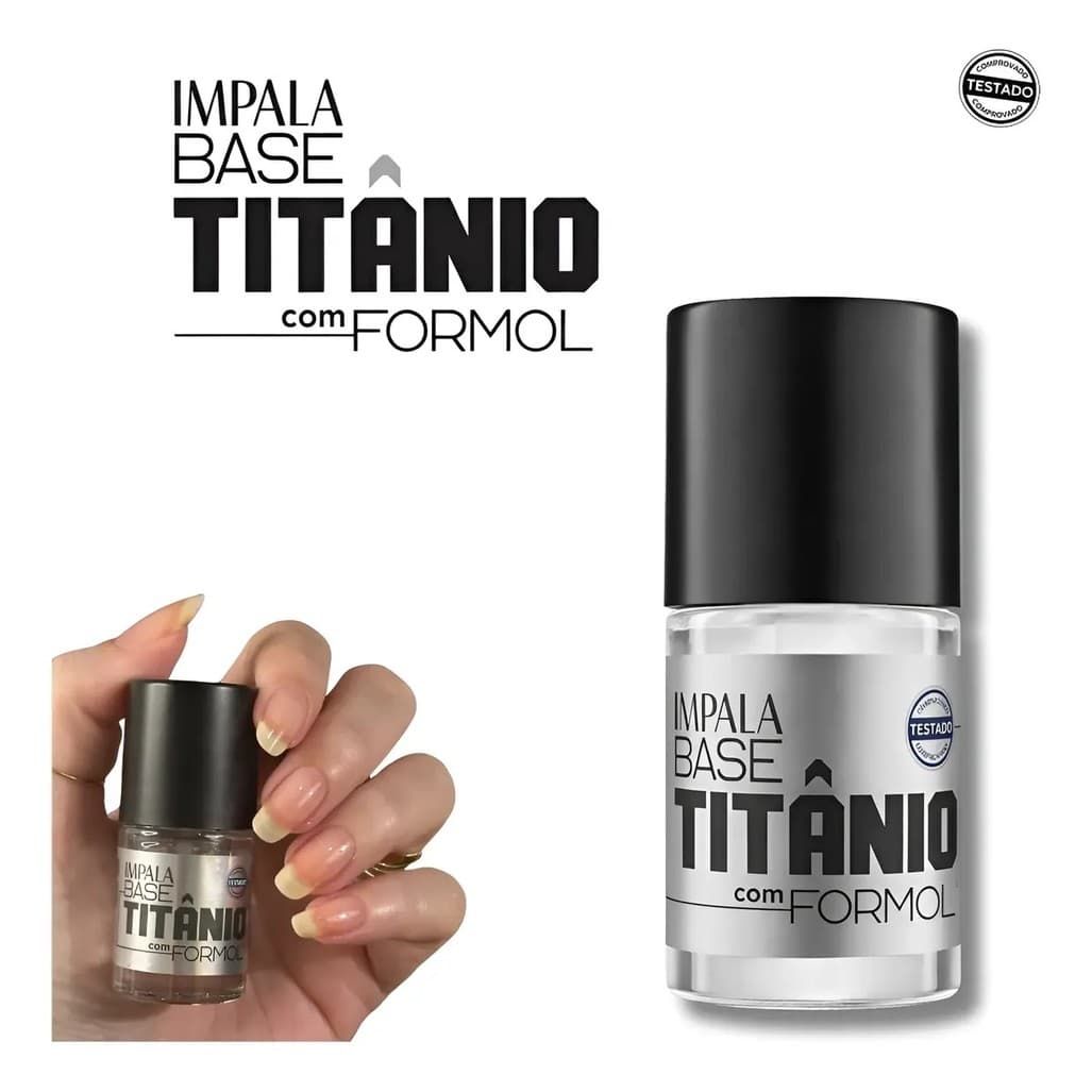 Base Titânio Impala Fortalecedor e Endurecedor de Unhas