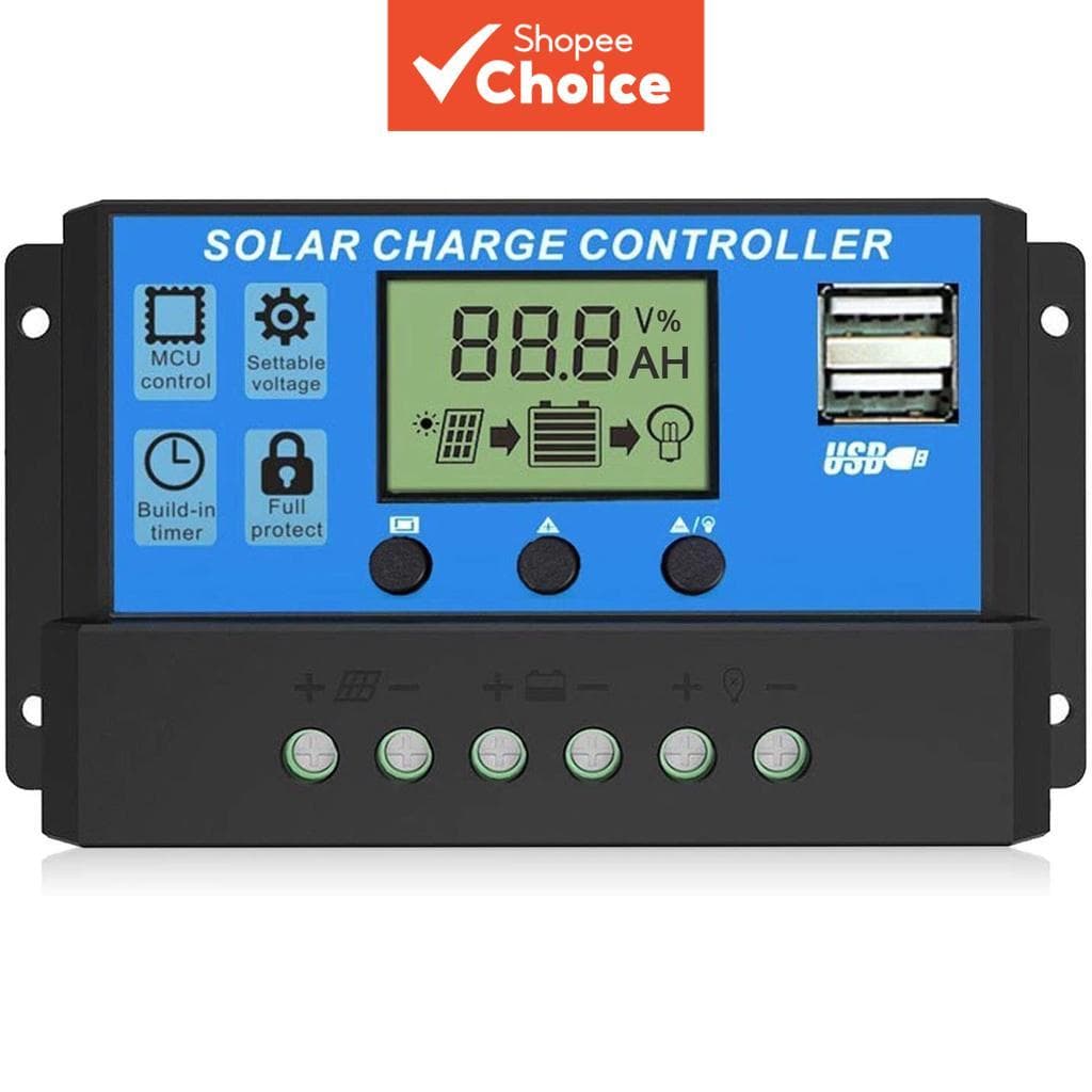 Uma Peça 30A 12V/24V Regulador Solar Ajustável LCD PWM Carregador Para Sistemas De Energia Off-Grid Controle De Carga