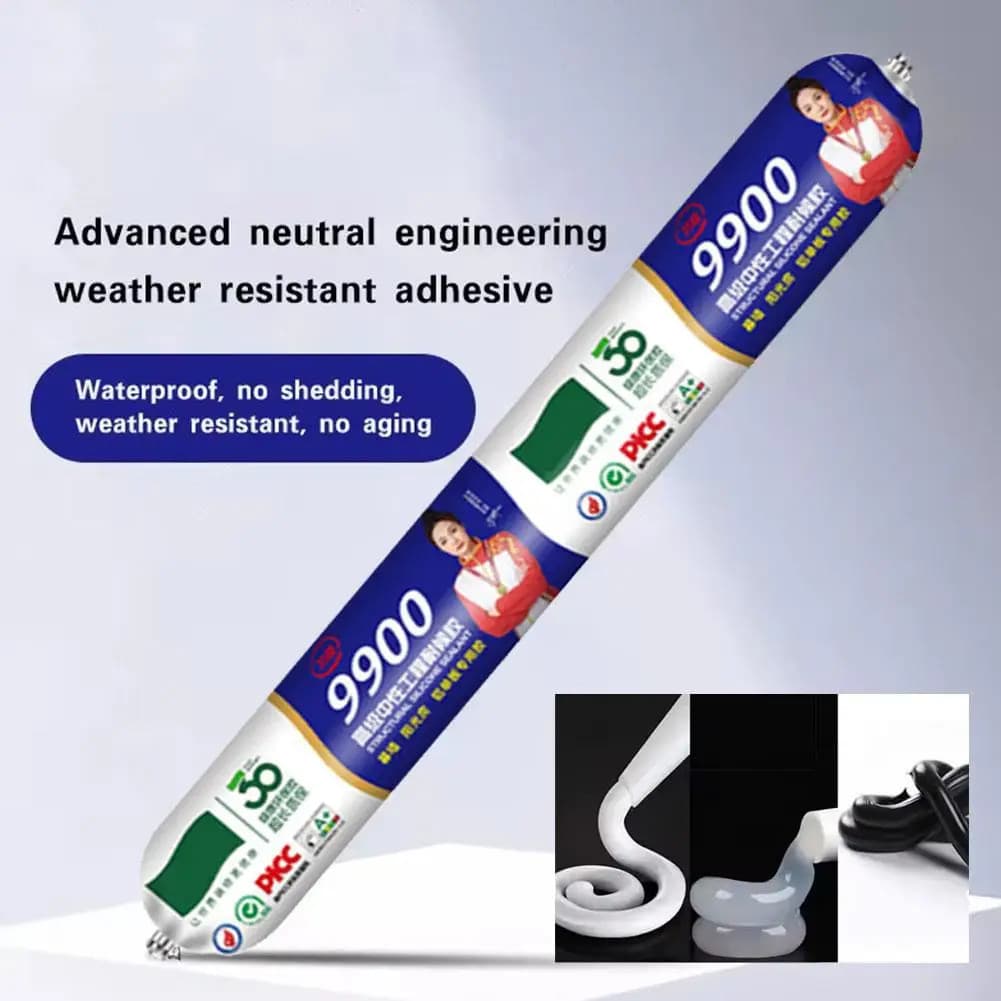 Selante De Silicone Transparente 9900 , Adesivo À Prova D'água De Secagem Rápida Para Construção De Parede