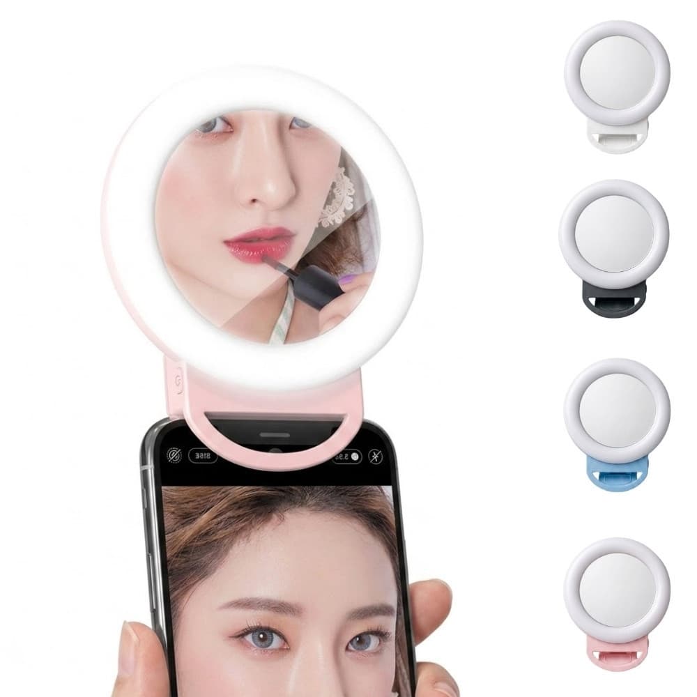 Ring Light Led Celular Portátil Presilha Selfie Iluminação