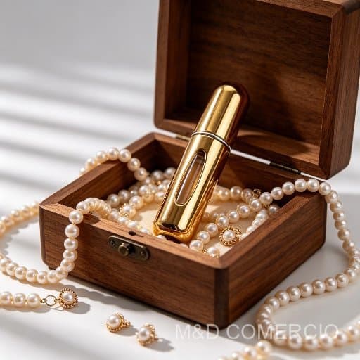 24/48/60 Pcs  Bisnaga Perfume Dourado Brilhante Acabamento Superior Brilho Radiante Preservar Frescor
