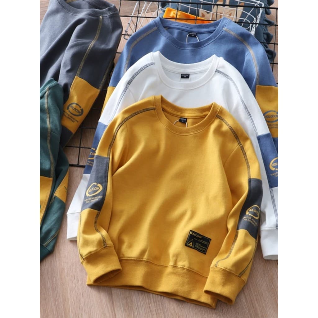 P primavera outono oferta especial meninos em torno do pescoço moletom de algodão infantil ~ bebê Casual pulôver comérci