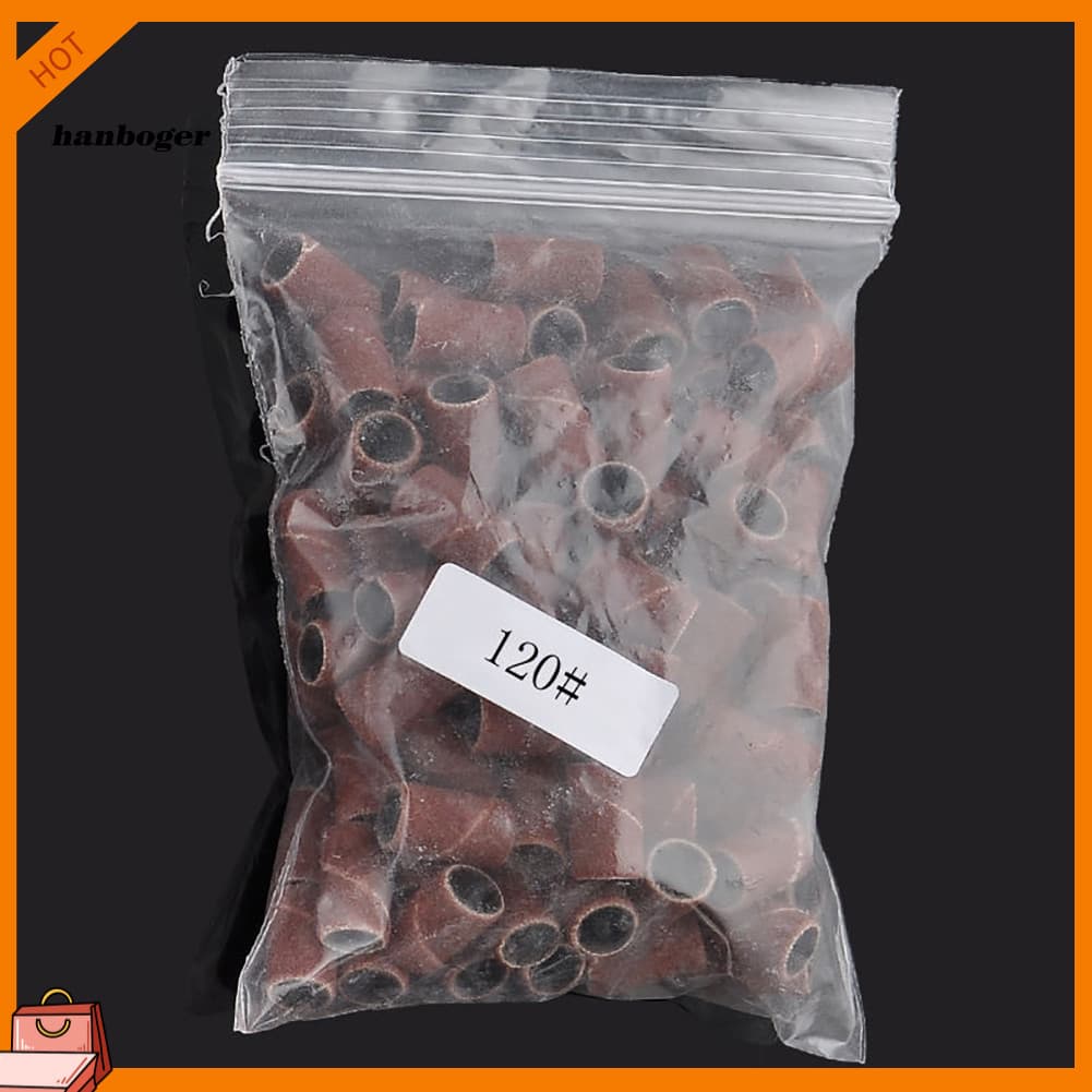 Han 100Pcs Lixar Buffer Banda Broca Máquina De Arquivo Bits Anel De Moagem Ferramenta Para Arte Em Unhas