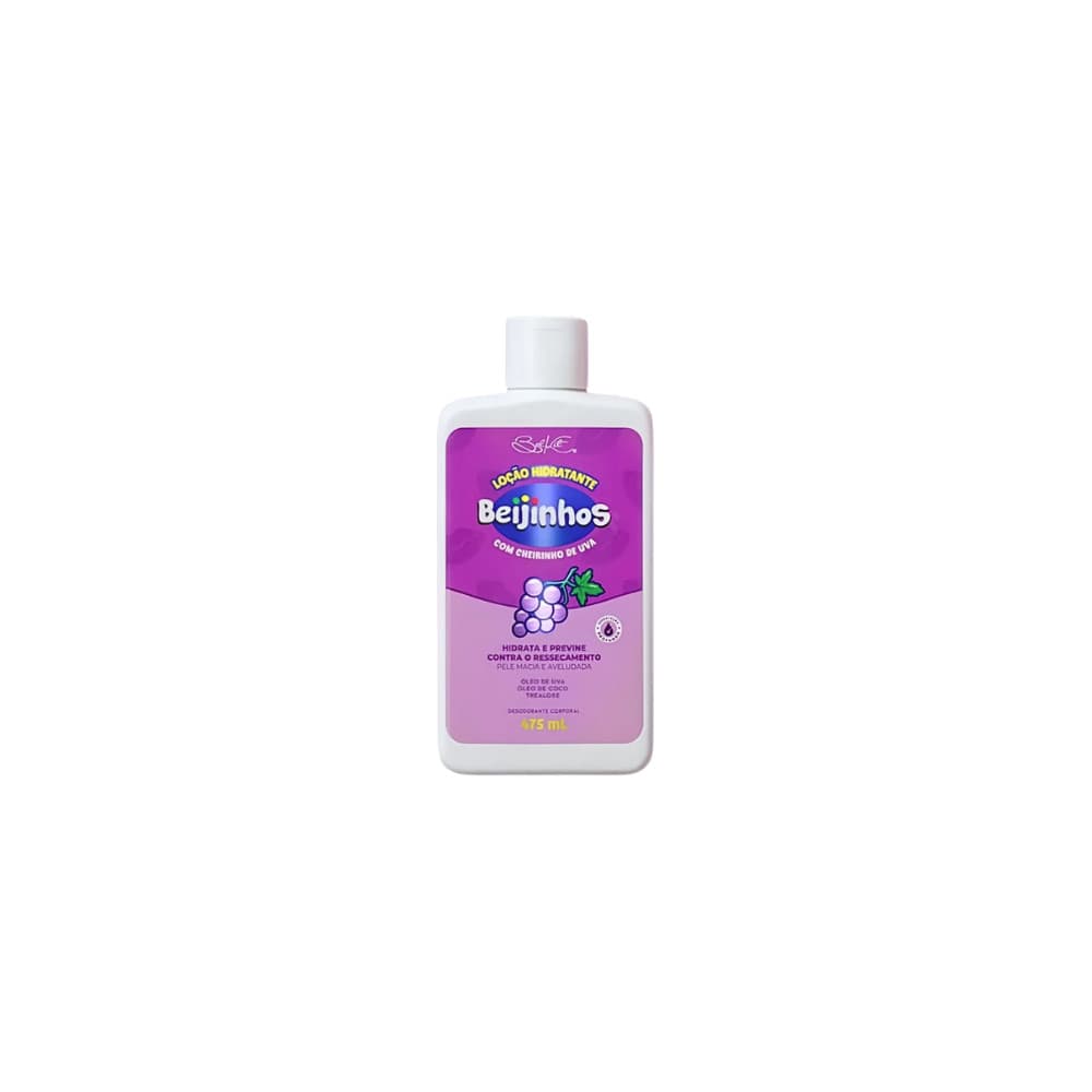 Loção Hidratante Uva Linha Beijinhos 475ml Hidrata